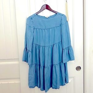 Tiered Jeans Dress